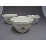 Three Fortum & Mason mixing bowls