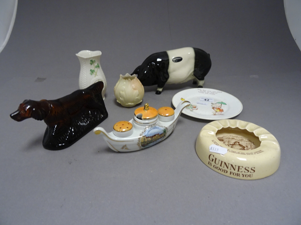 Mixed Lot including Shelley Mabel Lucie Attwell Fairy Plate, Guinness is Good For You Dish,