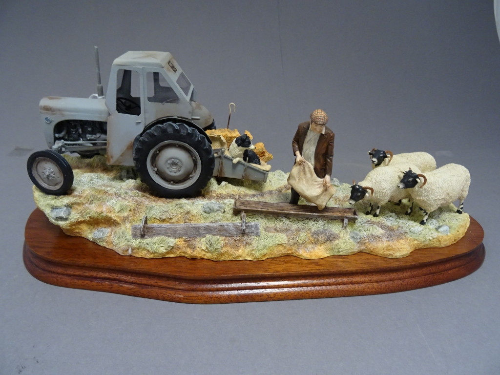 Border Fine Arts - Frosty Morning model by Ray Ayres on wood base with certificate ltd edn 1235 of