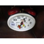 German Walt Disney Productions Mickey Mouse Alarm Clock