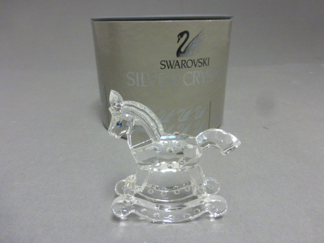 Boxed Swarovski Silver Crystal Rocking Horse 'When We Were Young' 7479NR000001 70mm