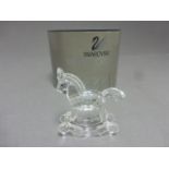 Boxed Swarovski Silver Crystal Rocking Horse 'When We Were Young' 7479NR000001 70mm