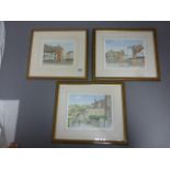 A signed ltd edn print of Chippenham, along with two other ltd edn prints of Tewkesbury & Tetbury