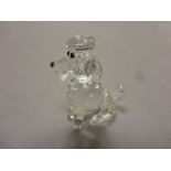 Boxed Swarovski Silver Crystal Sitting Poodle 'Pets Corner' 7619000015 44mm