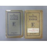 Football - Two FA Handbooks to include 1929/30 & 1931/32. These books were issued to football league