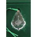 Cased Swarovski The Giftware Suite 30% full lead crystal, 1987 Christmas tree decoration