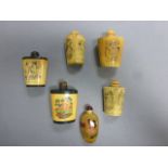 Six Oriental snuff bottles with erotic scenes