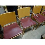 Five Concepta Barcelona chairs (stamped)