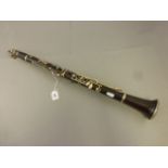 A rosewood clarinet, by S A Chappell, sole agent, 52 New Bond Street, London