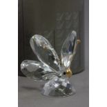 Boxed Swarovski Large Butterfly, with gold antennae, 7639-055-000, 'In a Summer Meadow' Collection