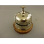 Desk bell inscribed 'Hotel De Paris Monte Carlo'