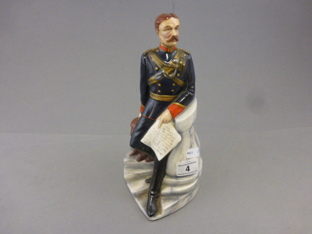 A Michael J Sutty figure of 14th Bengal Lancers, of male seated on a rock