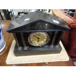 An early 20th century slate clock