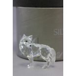 Boxed Swarovski Wolf, 7550-800-002, 'Fairy Tales' Collection