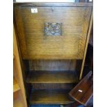 Art Deco period Bureau Bookcase, the Bureau section above a small bookcase area