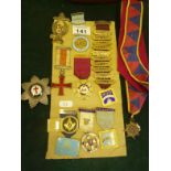 Collection of Lodge medals including silver, silver and gilt and gilt metal, the medals include Vice