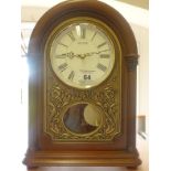 Modern arched topped mantle clock chiming quartz movement