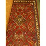 Good quality antique style floor rug, 6' wide x 10' long approx