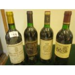 4 x bottles of Claret to include 1990 Cantemerle and a 1989 Gruaud Larose, a 1989 Feytit Clinet