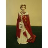 Royal Worcester figurine to celebrate the Queens 80th Birthday 2006 a limited edition version in her