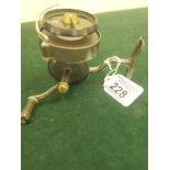 Hardy fishing reel model The Hardex, a fixed spool reel Mk2 with early half Bail Arm