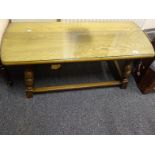 Oak coffee table 14" tall 3'6 long