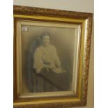 late 19th century portrait of elderly seated lady, need restoration signed John? And dated 1867