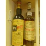 2 x bottles of Vintage Whisky circa 1950's-60's including a John Dewar & Sons Ltd White label with