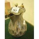 Arts & Crafts period William Hutton water jug pattern No: 04700 impressed to base William H &