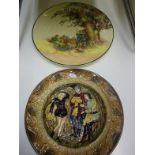 Royal Doulton charger patter Under the Greenwood tree, D6341 13.5" dia a picture depicting Robin