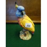 Rare Beswick Cockatoo, impressed no:1180 to base, 8" tall with vibrant colour