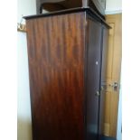 Double Stag mahogany wardrobe, matching chest containing a cluster of 4 drawers