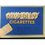 Interesting original art work advert for Waverley Cigarettes by E Longate, watercolour on card, he