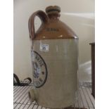 2.5" gallon stoneware flagon crested for Spendiff Brothers of Faversham