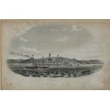 William WILLIS 19th C. pair of hand coloured black & white engravings ‘Penzance from the Sea’; & ‘