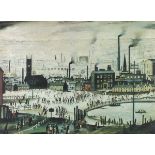 *Laurence Stephen LOWRY (1887-1976) Limited edition coloured print ‘An Industrial Town’ Signed &