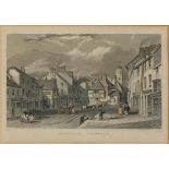 Three 19th Century black & white engravings Views of Penzance by T. Allom’ G. Townsend, & R. T.