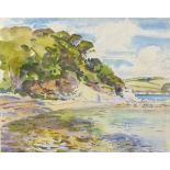 * Wilfred Gabriel de GLEHN (1870-1951), Watercolour, 'The Bathing Pool, Helford' (Cornwall),