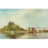 John SHAPLAND (1865-1929), Watercolour, 'St Michael's Mount Cornwall', Signed, 10" x 15.75" (25.