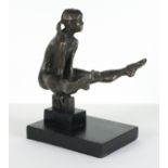 Roger DEAN (b.1937), a bronze sculpture of a gymnast, Signed RD, dated 1989 & numbered 6/7, 10.75"