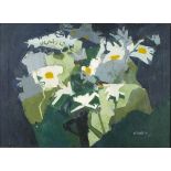 * Sam DODWELL (1909-1990), Oil on canvas, Abstract - flower display, Signed, 21.5" x 29.5" (54.