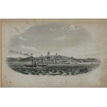 William WILLIS, Pair of hand coloured black & white engravings, 'Penzance from the Sea'; & 'Mounts