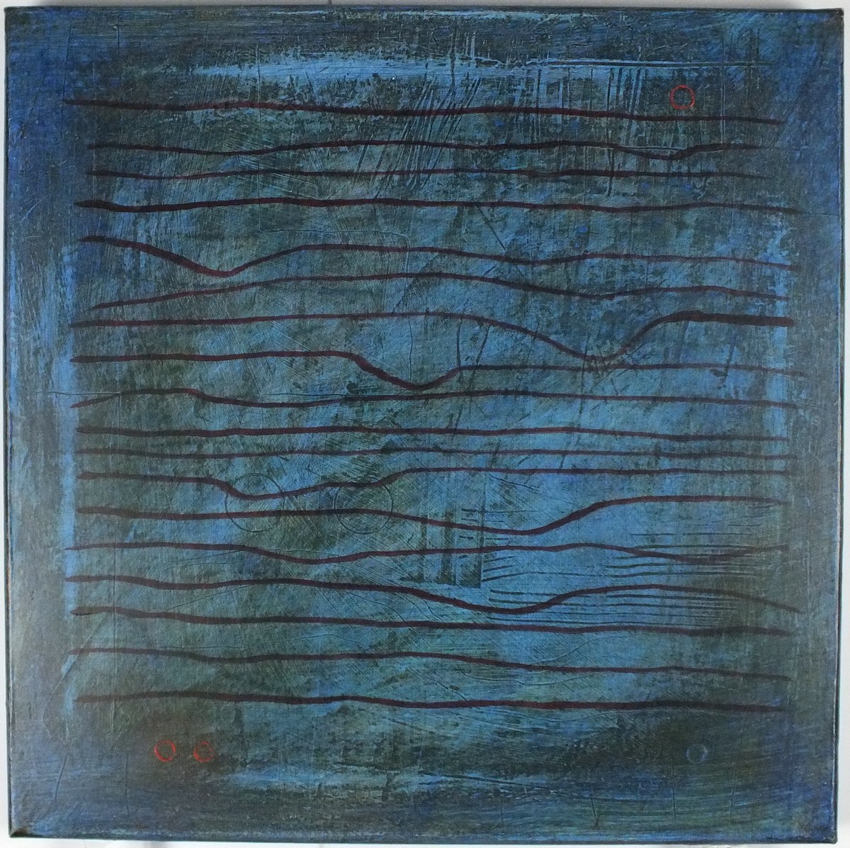 * Clive WILLIAMS (1944-2015), Oil on canvas on box stretcher, 'Time Lines', Inscribed & signed to