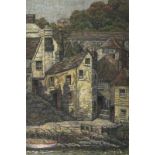 * Gwladys O. WILLIAMS, (20th Century Welsh School), Oil on canvas, Harbourside cottages St Mawes,