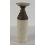 Dennis LANE, A cylindrical stoneware vase with trumpet form neck, Circa 1957-1969), Impressed