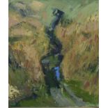 Gary LONG (b.1945), Oil on canvas, 'Tresco Path', Inscribed & signed to verso, Signed, 12" x 10" (