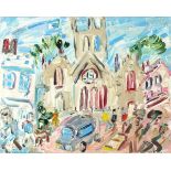 Sean HAYDEN (b.1979), Oil on canvas board, St Mary's Church Penzance, Signed, Unframed, 16" x 20" (