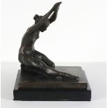 Roger DEAN (b.1937), A bronze sculpture of a ballet dancer, Signed RD, dated 1996 & numbered 5/7,