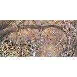 Julie CARTER (b.1966), (aka Julie Boddy), Pastel, Lion at the Oasis, Signed, 23.75" x 16" (60.3cm