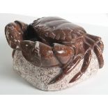 Lawrence MURLEY (b.1962), A sculpture in rosso Verona Turkish Marble of a Crab, Numbered XXVI,